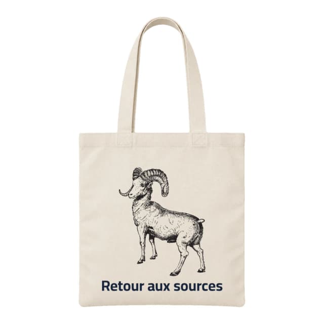 Tote bag — Bélier · Gravure vintage