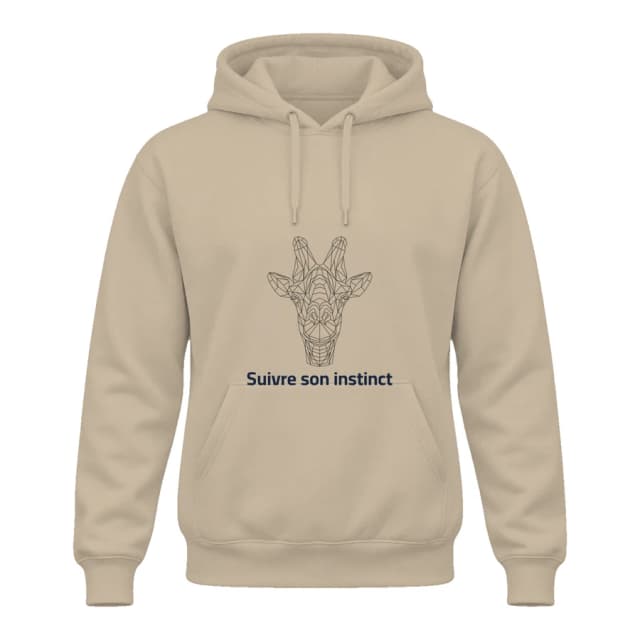 Hoodie — Girafe · Lignes géométriques